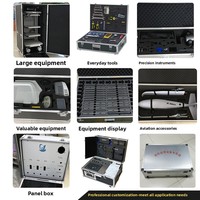Valise professionnelle de 15 pouces en alliage d'aluminium, mallette de transport ABS personnalisée, boîte de rangement pour outils de style industriel