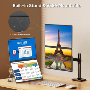 Écran portable pliable IPS 15,6 pouces 1080P FHD <span class=keywords><strong>double</strong></span> affichage Type-C HD pour MacBook Pro, directement de l'usine OEM - Product Image 3