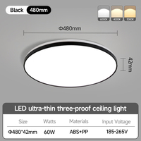 Plafonniers LED modernes avec protection des yeux à spectre complet Plafonniers montés en surface pour le bureau