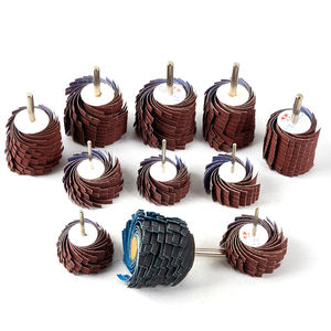 Roue à lamelles <span class=keywords><strong>de</strong></span> <span class=keywords><strong>ponçage</strong></span> à tige <span class=keywords><strong>de</strong></span> 3 mm/6 mm, oxyde d'aluminium, grain 60/80/120/240, roue à lamelles montée sur tige <span class=keywords><strong>pour</strong></span> <span class=keywords><strong>perceuse</strong></span> - Product Image 4