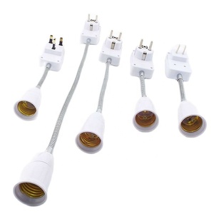 Adaptateur <span class=keywords><strong>convertisseur</strong></span> d'extension d'<span class=keywords><strong>ampoule</strong></span> de lampe E27 support de base de douille de lampe murale prise ue/royaume-uni - Product Image 2