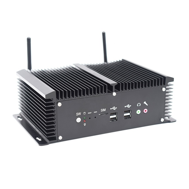 Industrial Fanless X86 Rugged PC Core I5 7200u I7 7500u 8550u 2*DDR4 2*Lans Desktop Computer Win10 6*COM GPIO 4G SIM VGA HD WiFi