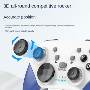 S01pro Wireless per <span class=keywords><strong>Gamepad</strong></span> Bluetooth 6 assi giroscopio somatosensoriale Burst Switch <span class=keywords><strong>PC</strong></span>/Android/IOS/TV connettività ruota del gioco - Product Image 5