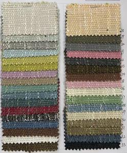 XinLan Home <span class=keywords><strong>Deco</strong></span> personnalisé élégant Polyester coton tissu lin Look tapisserie d'ameublement rideau tissu pour salon - Product Image 5