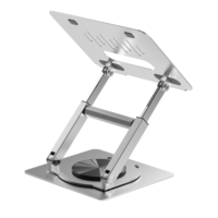 Support pour ordinateur portable Great Roc Support pour ordinateur portable avec base rotative Support élévateur pour ordinateur portable à hauteur réglable