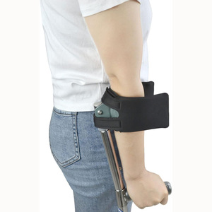 Housse de protection pour canne de bras, noire, lavable, douce, respirante, confortable, accessoire d'aide à la marche - Product Image 5