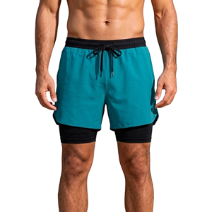 Pantalones Cortos Deportivos 2 en 1 para Hombre con Forro Interior de Secado Rápido para Entrenamiento de Maratón, Impresión de Logotipo por Sublimación Personalizada - Product Image 1