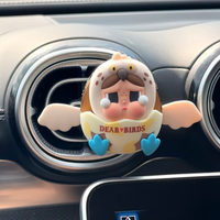 Vente en gros de figurines originales POP MART Dear Birds Series - Boîte mystère de parfum pour voiture Hirono/Dimoo/Skullpanda/Labubu - Boîte mystère POP MART