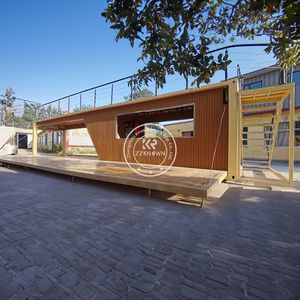 Restaurante Modular Prefabricado de Contenedores de Envío de Lujo Más Popular del 2025, Cafetería Móvil de 20 Pies en Contenedor de Madera - Product Image 3