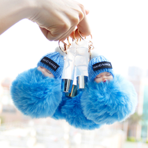 Vente en gros porte-clés mignon brillant à lèvres brillant à lèvres pour porte-clés ensemble avec porte-clés, porte <span class=keywords><strong>cles</strong></span> brillant a levre vegetalien - Product Image 1