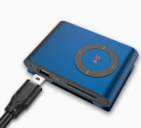 Kabel Mini USB T Port Braided USB 2.0 Pengisian Cepat dan Transfer Data untuk Kamera Mobil, Pemutar MP3, Hard Drive, Ponsel Android