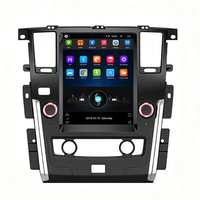 Lecteur multimédia automobile vertical Android 13 Tesla de 12,1 pouces pour Nissan Patrol 2010-2019, CarPlay sans fil, navigation GPS