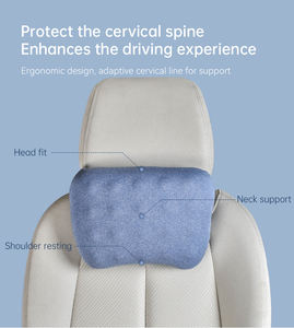 2025 respirant voiture <span class=keywords><strong>cou</strong></span> repos oreiller mousse à mémoire dossier siège de voiture oreiller appui-tête <span class=keywords><strong>cou</strong></span> soutien - Product Image 3