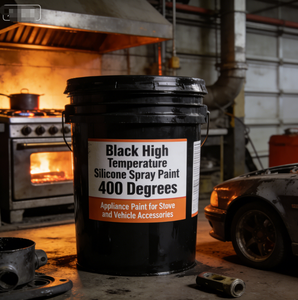 <strong>Black</strong> High Temperature Spray <strong>Paint</strong> 400 Degrees Appliance <strong>Paint</strong> for <strong>Stove</strong> and Vehicle Accessories Hw-400 - Product Image 1