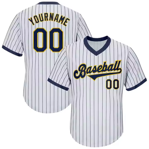 Großhandel Kinder <span class=keywords><strong>Baseball</strong></span> & Softball Trikots Individuelles Logo Name Atmungsaktiv Bedruckt Übergröße 100% Polyester - Product Image 2