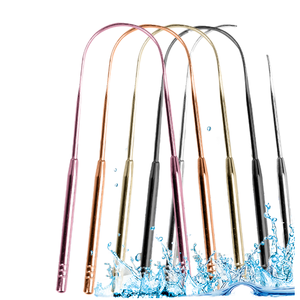 Hot Selling Premium Hygienic Stainless Steel Tongue Scraper Kit Effective Oral Care and Hygiene Oral Cleaning Function - Product Image 1