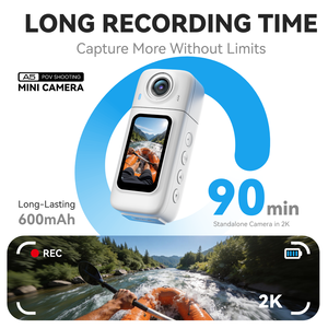 Mini Cámara WiFi <span class=keywords><strong>2</strong></span>.4G de Moda con Control por Aplicación, Pantalla de 1.47 Pulgadas, Cámara de Video Portátil para Ciclismo, Patinaje, Cámara de Acción Vestible - Product Image 4