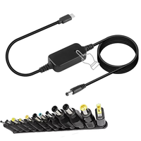 Emulator Decoy Trigger PD Multi Protokol USB-C ke DC 5.5x2.5mm Barrel Jack 9V 12V 15V 20V 3A untuk Laptop Router Modem Proyektor
