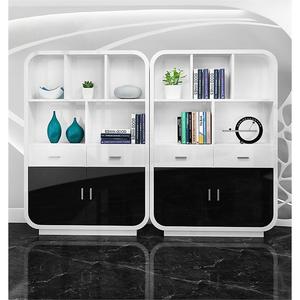 Đơn giản hiện đại màu trắng sơn kệ sách lưu trữ Giá tập tin Tủ cửa Kệ Sách kết hợp cho tòa nhà văn phòng - Product Image 1