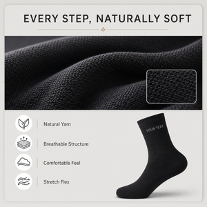Custom Cotton Men's Business <b>Socks</b> Dress <b>Socks</b> Breathable Comfortable for Daily Wear Formal Occasions Wholesale - Product Image 5