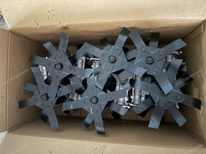 Durable <b>Sharpened</b> Tiller <b>Blade</b> 28mm 9T Tiller Attachment for Brush Cutter Weeder Tiller Cultivator Head for Cultivators - Product Image 6