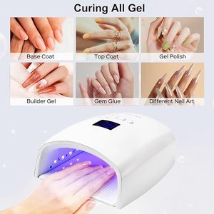 Lampe à ongles UV sans fil 66W rechargeable, sécheuse à ongles LED avec 5 minuteurs pour ongles en gel - Product Image 6