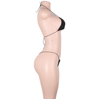 Ensembles de lingerie deux pièces à lacets avec paillettes en vrac, tenues de danse exotique, string, pour festivals, raves, danseuses et équipement de boîte de nuit