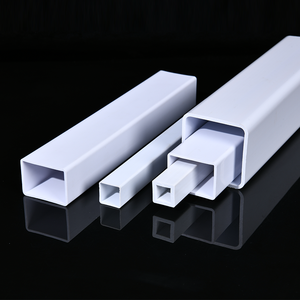 PVC kunststof vierkante buizen, diverse specificaties, vierkante holle stijve buizen, PVC kunststof. Materiaal voor buisfittingen. - Product Image 1