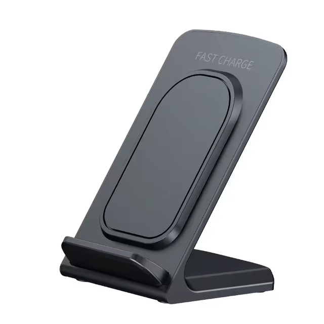 Supports Custom Logo 15W Desktop Portable Intelligent induction vertical Fast Wireless Charging Stand For iPhone And Samsung