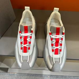 Chaussures rétro à lacets en maille de haute qualité et tendance, fabriquées en cuir véritable, style sportif simple pour la mode décontractée masculine - Product Image 2