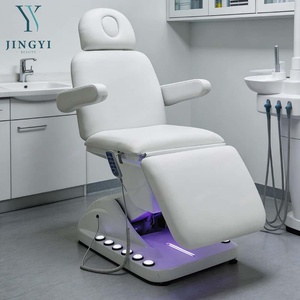 Nouvelle Arrivée - Fauteuil Facial Électrique, Lit Facial 3 Moteurs Inclinable, Table de Massage pour Esthéticienne, Lit Courbé pour Extensions de Cils en Salon de Beauté - Product Image 3
