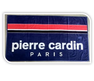 Serviette de plage en velours jacquard teint en fil 100% coton de qualité supérieure, épaisse, douce, texture éponge, GSM élevé, pour hôtel de villégiature - Product Image 2