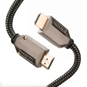 high-end latest hd video 8k cable hdmi zinc alloy cable 2.1 with 48gbps bandwidth for hd tv / blu-ray disc