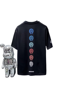 Camiseta Clásica Estampada de Alta Calidad para Primavera/Verano, Diseño de Cruz de Hongos, 100% Algodón, 220g, Holgada, Transpirable, Manga Corta - Product Image 1