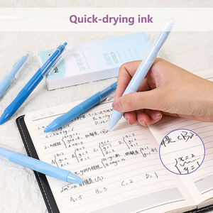 Bview Art Press - Bolígrafo Neutro con Punta ST, Bolígrafo de Pincel para Exámenes Estudiantiles, Color Degradado, Secado Rápido, 0.5 mm, Bolígrafo Negro, 5 Piezas en Una Caja - Product Image 5