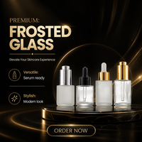 Botol Roller Kaca Bening/Buram 15ml 50ml dengan Pipet Stainless Steel, Sablon Sutra, Merek JIHUA, untuk Minyak Atsiri, Parfum, dan Lip Oil