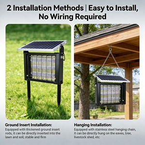 <span class=keywords><strong>Anti</strong></span>-moustiques solaire d'extérieur à double chargement USB, conception <span class=keywords><strong>anti</strong></span>-choc, pour la vente en gros - Product Image 4