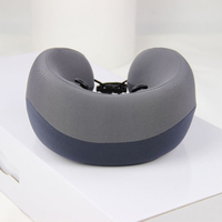 Oreiller en forme de U sans fil Dispositif de traction cervicale pour le cou et les épaules Supports de massage chauds et relaxants pour le cou et les épaules