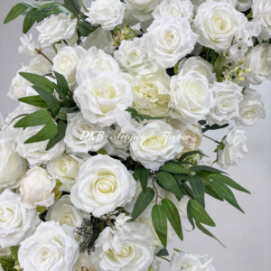 Vente en gros de toile de fond pour arche de fleurs artificielles, arche de roses en soie, arrangement de fleurs pour la décoration de mariage - Product Image 4