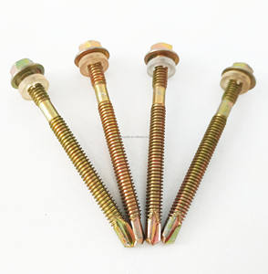 DIN7504K 14 # vis à tête hexagonale auto-perceuse vis à tête hexagonale auto-perceuse avec fixation de rondelle en PVC - Product Image 6