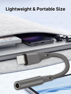 Adaptor Jack Headphone USB Type C ke 3.5mm Female dari Silika Gel Lembut, Kabel Dongle Audio USB C ke Aux untuk iPhone 15 Samsung - Product Image 2