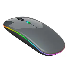 Mouse nirkabel portabel, Mouse optik nirkabel modis ramping mini dapat disesuaikan DPI 2.4G bluetooth dengan warna kustom