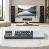 Control Remoto Inalámbrico Inteligente de Aluminio Anodizado, Personalizado OEM Profesional, para Sistema de Hogar Inteligente, 39 Teclas, BLE, Voz, 20m
