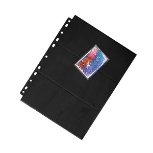 Raccoglitori di carte collezionabili cartelline elastiche Waterproof 9 pocket Album in pelle