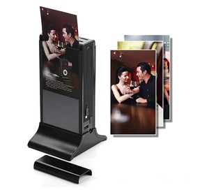 Support de table de banque d'alimentation en acrylique QR Code LED Menu Card Holder NFC - Product Image 2