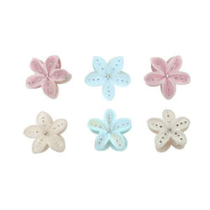 Angelina Frangipani <b>Rhinestone</b> Claw <b>Clip</b> 8Cm <b>Hair</b> Accessory For Women Daily Use Sweet Style Plastic Flower <b>Hair</b> <b>Clips</b> - Product Image 4