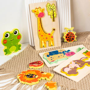 <span class=keywords><strong>Cartoon</strong></span> Dieren Verkeer Puzzel Gemengde Stijl Houten Educatieve Puzzel Voor Kinderen Onder De 50 Stuks - Product Image 5