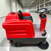 Balayeuse électrique industrielle à conduite à pied pour entrepôts et parkings, directement de l'usine