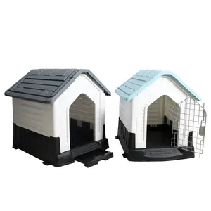 Casa di cane di plastica impermeabile blu pieghevole portatile e facile all'ingrosso dell'interno ed all'aperto