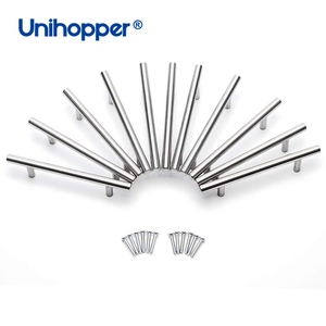 Unihopper Nhà Máy Tủ Ngăn Kéo Kéo Xử Lý Thép Không Gỉ T Thanh Tủ Quần Áo Xử Lý Tủ Bếp Tay Nắm Cửa Tủ Và Xử Lý - Product Image 2